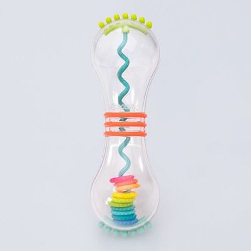Sassy Baby Spinner Disc Barbell Rattle Toy