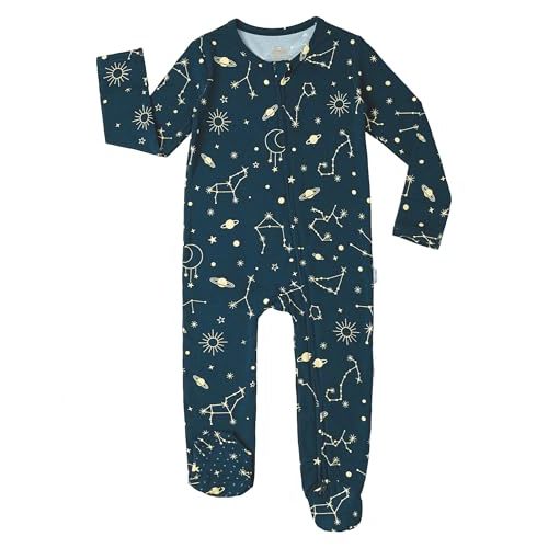 Baby Footie Romper Pajamas Unisex Newborn Infant Pjs Soft Rompers Viscose from Bamboo Sleepwear