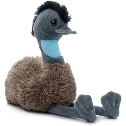 The Petting Zoo Emu Stuffed Animal Plushie, Gifts for Kids, Wild Onez Wildlife Animals, Emu Plush Toy 9 inches