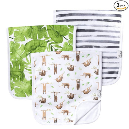 Copper Pearl Printed Burp Cloth Set