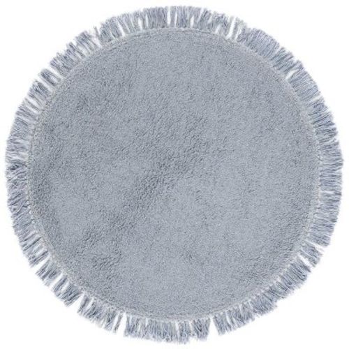Easy Care ECR221 Machine Washable Hand Tufted Indoor Area Rug - Blue - 4' Round - Safavieh