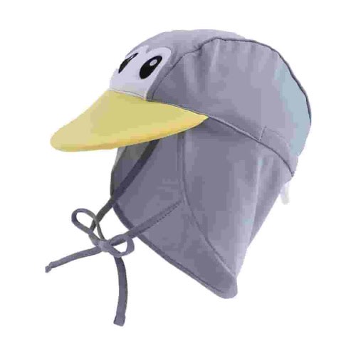 Cuddle Club Infant Sun Hat UPF 50+ UV Protection Hat Baby Summer Essentials, Gray Penguin Small