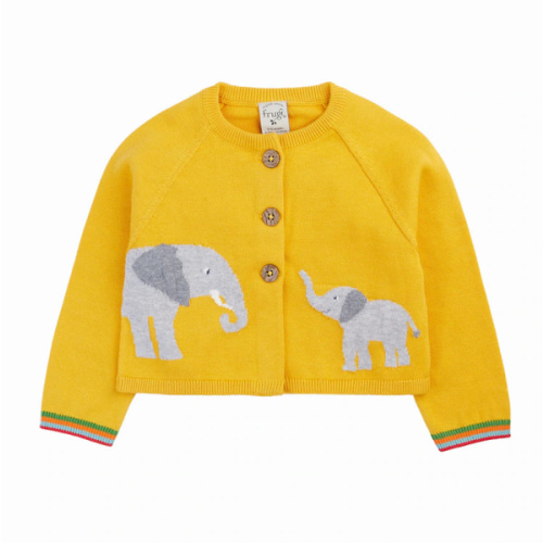 Frugi Yellow Bonny Baby Cardigan