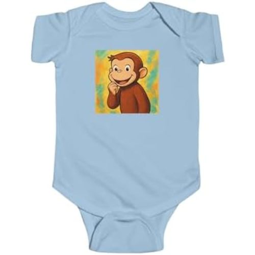 Cute Infant Bodysuit Cute Baby Onesie Curious George Monkey