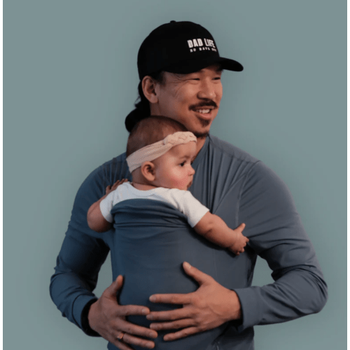 Lalabu Dad Shirt | Original Babywearing T-Shirt with Kangaroo Pouch | Baby Wrap Carrier for Newborns & Infants | Baby Wrap Carrier for Newborns | Essential for new Dads