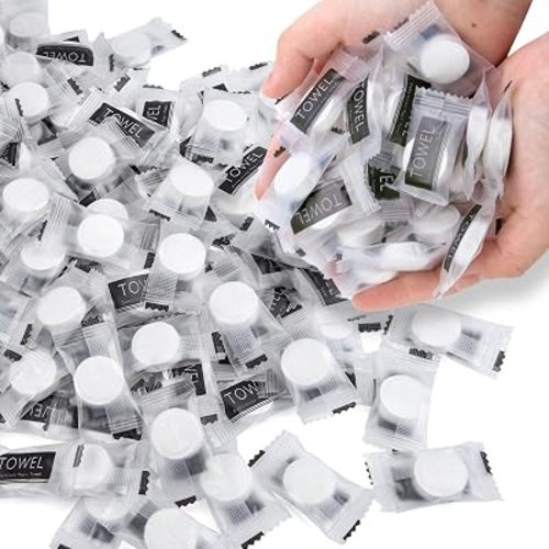 MCPINKY 580 PCS Cotton Compressed Towels, Bulk Disposable Face Towels
