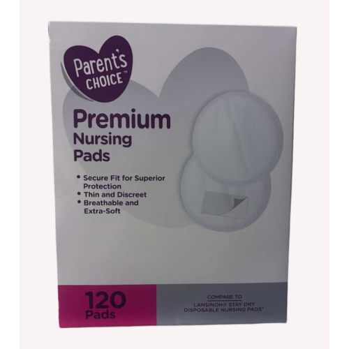 Parents Choice Premium Nursing Pads 120-Count, White., 1 Pack