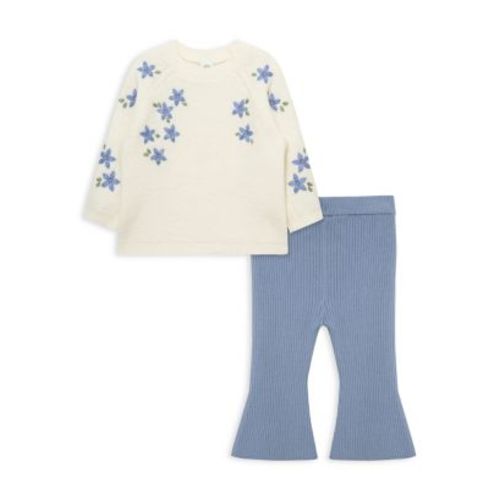 Girls' Floral Bouclé Sweater Set - Baby