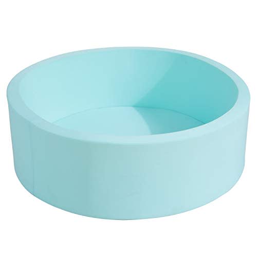 TRENDBOX Memory Foam Sponge Indoor Round Ball Pit for Toddler Children - Light Blue