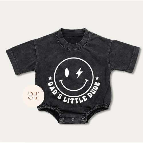 Baby Dad's Little Dude Romper
