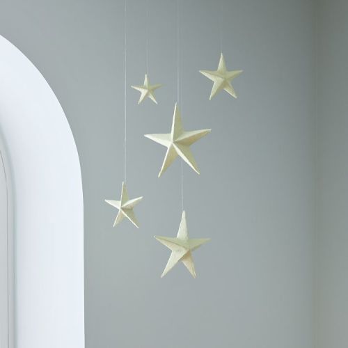 Papier-Mache Glow-in-the-Dark Stars Wall Art