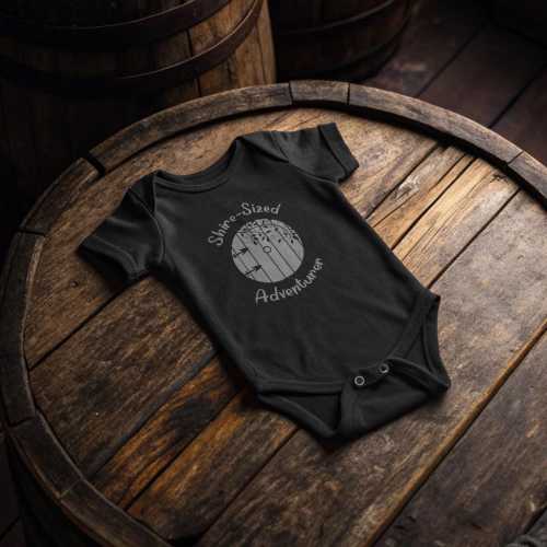 Shire-Sized Adventurer Onesie, Hobbit Hole Bodysuit, Lord of the Rings Inspired Baby Clothes, Baby Shower Gift, Newborn Outfit
