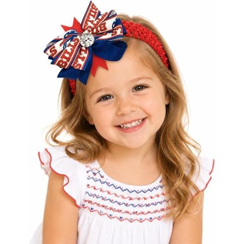 Bills Baby Girl Boutique Bow Crocheted Headband