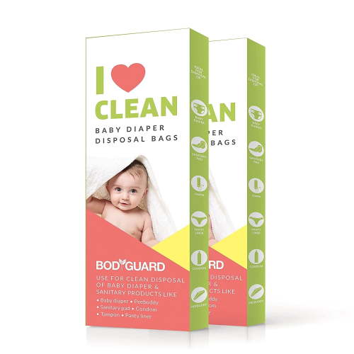 BodyGuard Baby Diapers & Sanitary Disposal Bag - 30 Bags