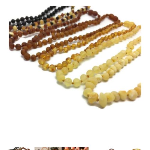11 Inch Baltic Amber Teething Necklace Baby Authentic