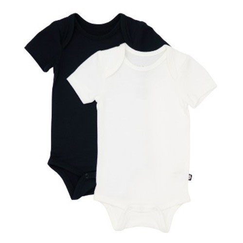 Kyte Baby 2-Pack Short Sleeve Bodysuit in Cloud and Midnight Cloud/Midnight 18-24 Months