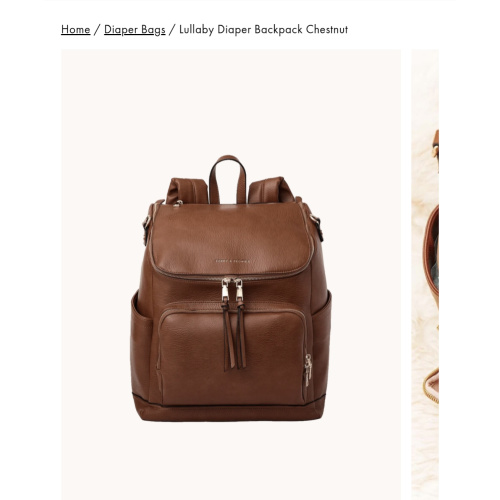 Lullaby Diaper Backpack Chestnut