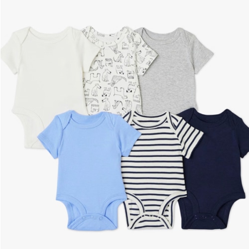 Amazon Essentials Unisex Babies' Short-Sleeve Bodysuits