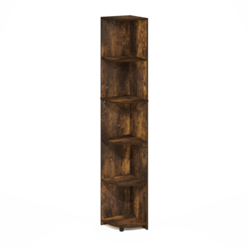 Sharee 5-Tier Corner Shelf Bookcase, Bookshelf | Wayfair