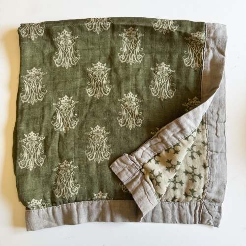 Marian Auspice Luxury Double Sided Muslin Catholic Blanket