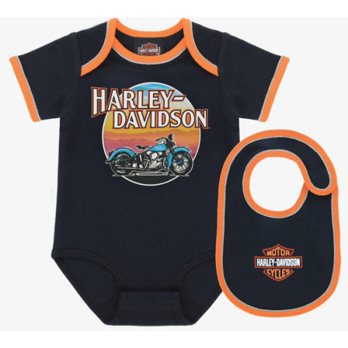 Infant Boys Creeper & Bib 2 Piece Gift Set | Harley-Davidson USA