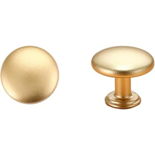 Kids Drawer Pulls 6 Pack Color Cabinet Door Handle Cartoon Cute Wardrobe Door Drawer Knob and Small Handle,Dust Gold Diameter 29mm