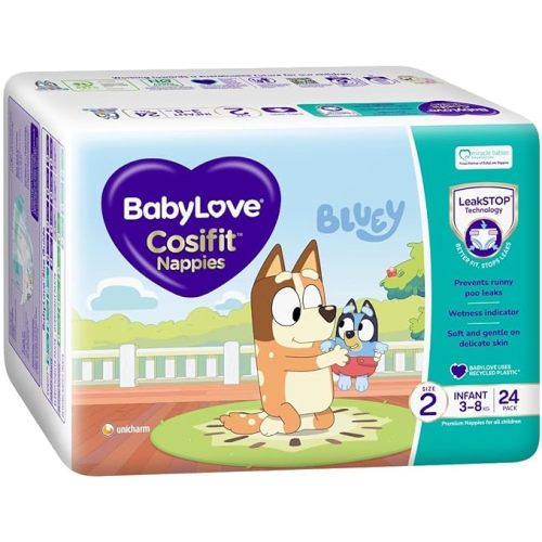 BabyLove Cosifit Nappies Size 2 (3-8kg) | 1 Month Supply 228 Pieces (3 x 76 Pack)