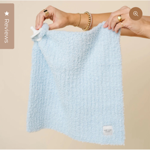 Chenille Blanket - Sky Blue - Mini/Lovey