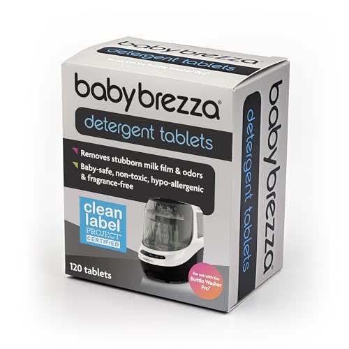 Baby Brezza Detergent Soap Tablets for Baby Brezza Bottle Washer Pro, 120 Tablets