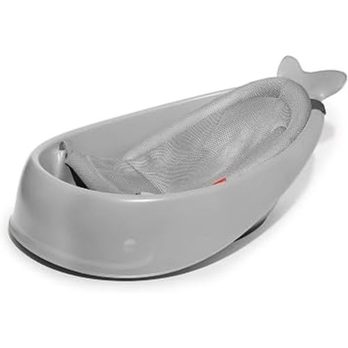 Amazon.com: Skip Hop Infant Bath Tub 3-Stage Grow With Baby Smart Sling MOBY Bathtub Grey Age 0+ : Baby