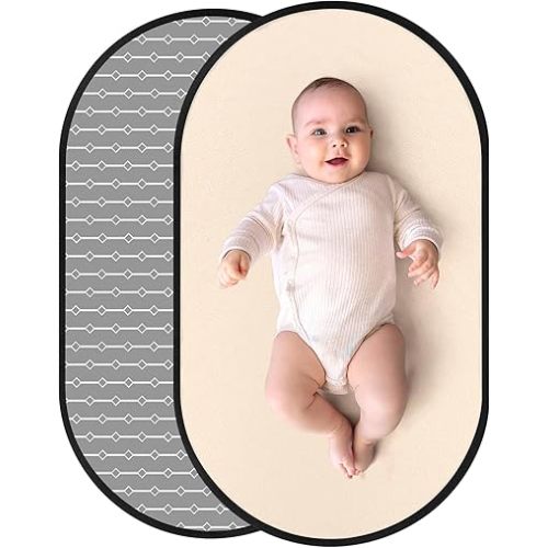 Accmor Portable Diaper Changing Pad, PU Leather Baby Diaper Changing Mat, Waterproof Baby Changing Mat for Travel or at Home Use