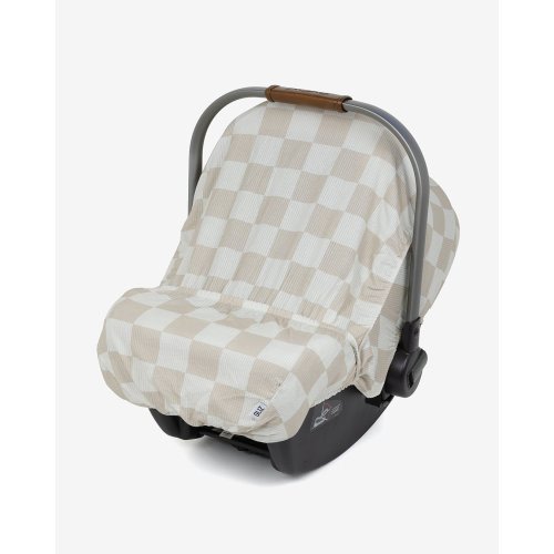 Summer Lite GlizCover™ - Sandy Taupe & Cream Checkers Zipper Colour: Brown/Bronze