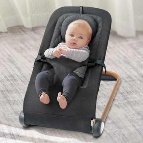 Fodoss Baby Bouncer, Portable Infant Bouncer Seat with Ergonomic Support, Foldable Baby Rocker Chair, Convertible Baby Bassinet for Newborns