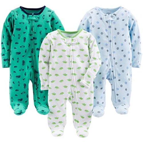 Simple Joys by Carter's Baby-Boys 3-Pack Sleep and PlayFootie
