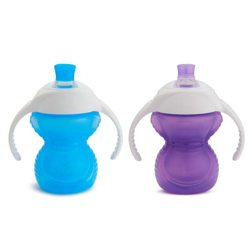 Munchkin® Click Lock™ Bite Proof Trainer Sippy Cup, 7 oz, Blue/Purple, Unisex, 2 Pack