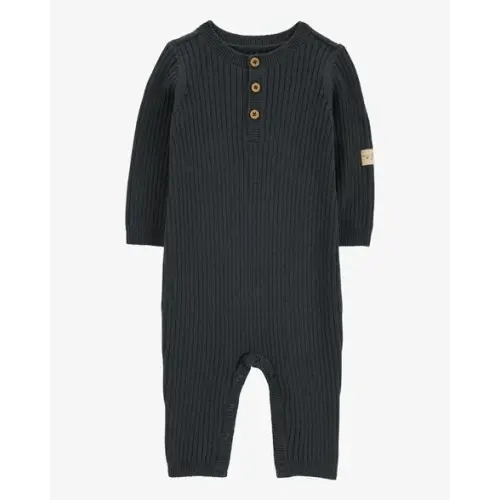 Baby Button-Down Sweater Jumpsuit - 3 or 6 Months