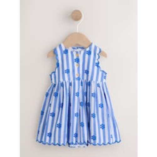 Buy Blue Stripe Woven Baby Dress With Intergrated Bodysuit (0mths-2yrs) from Next USA