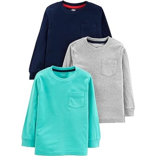 Simple Joys by Carter's Boys 3-Pack Long Sleeve Shirts