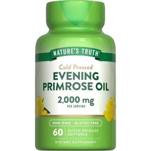 Nature's Truth Evening Primrose Oil Softgels | Cold Pressed | Non-GMO & Gluten Free Supplement