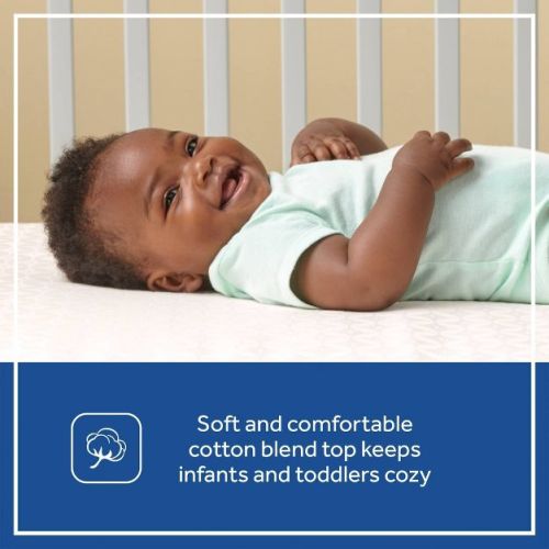 Sealy Stain Release Waterproof Fitted Crib & Toddler Mattress Protector Pad