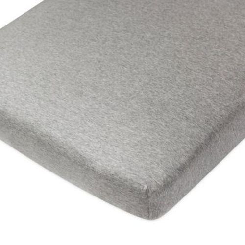 Honest Baby Organic Cotton Fitted Crib Sheet - Heather Gray
