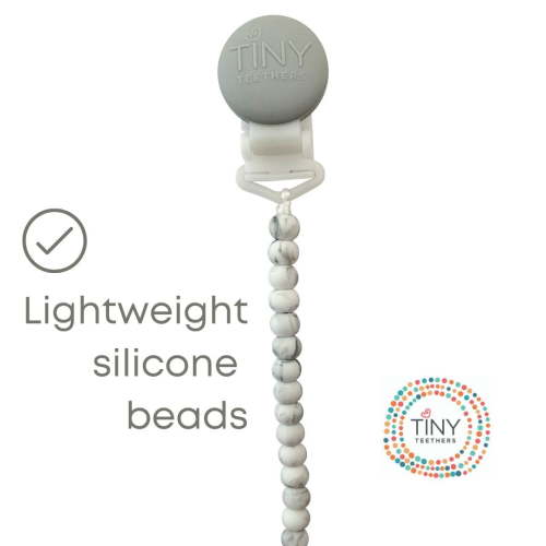 Tiny Teethers Clip-On Silicone Pacifier Clip, 4.5" Silicone Pacifier Clip - Walmart.ca