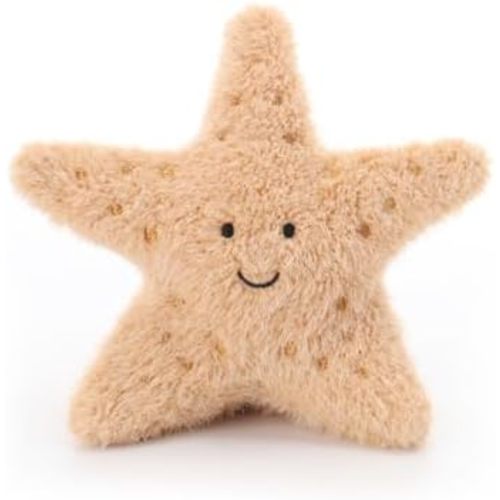 Apricot Lamb Happy Starfish Stuffed Animals Soft Cute Plush Toys 5''