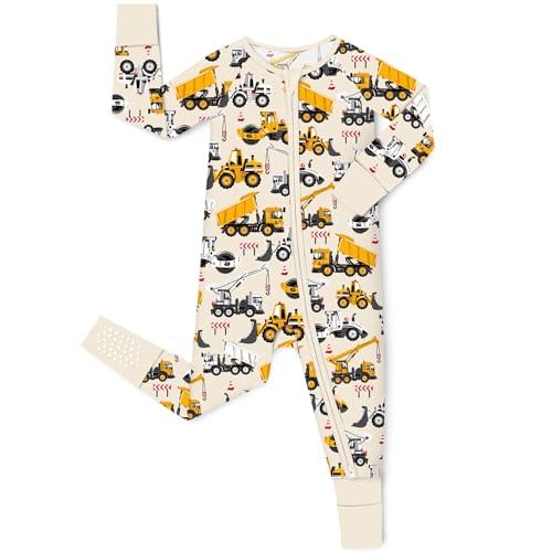 babee Reshinee Bamboo Viscose Baby Convertible Footie Pajama, Sleep & Play Footed Zipper Pajamas for Baby Boys & Girls