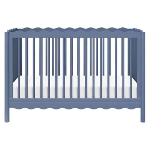 Babyletto Swell 4-in-1 Convertible Crib with Toddler Bed Conversion Kit - Cove Blue