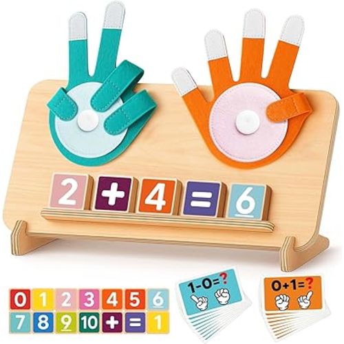 Number Blocks Toys for Kids, Montessori Educational Toys for 3 4 5 Year Old Boys Girls Birthday Gifts, Toddler Preschool Learning Activities, Math Manipulatives Learning Counting Toy for 3-5