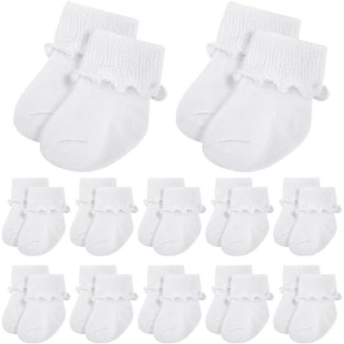 Toulite 12 Pair Preemie Newborn Baby Socks