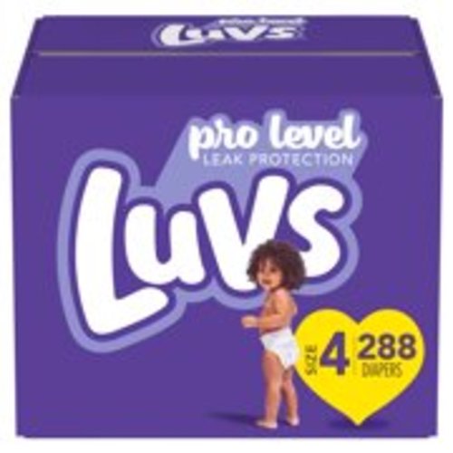 Luvs Triple Leakguards Extra Absorbent Diapers Size 4 288 Ct