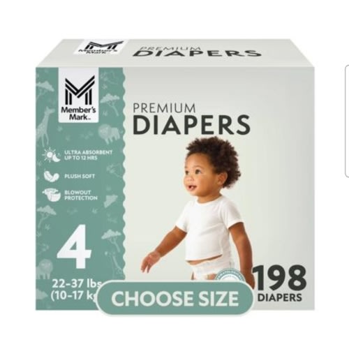 Member's Mark Premium Baby Diapers, Sizes Newborn - 8 - Samsclub.com