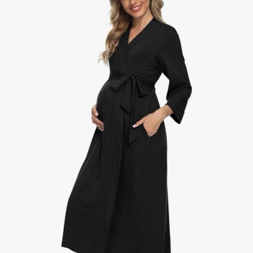 Xpenyo Women's Maternity Sleepwear,Labor/Delivery/Nursing/Hospital Nightgown Kimono Robes Long Pregnancy Loungewear